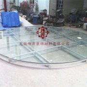 铝合金圆形玻璃地台